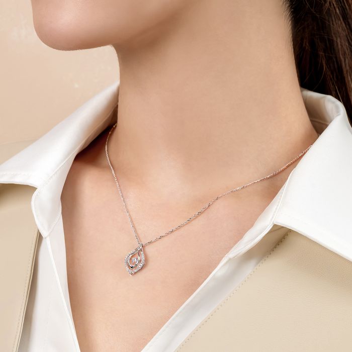 跳舞鑽石舞詠-項鍊Necklaces - 鑽石項鍊系列-京華鑽石