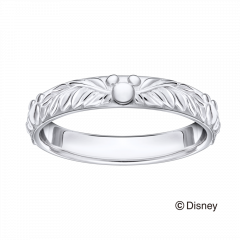 米奇與米妮系列寬版花紋結婚對戒