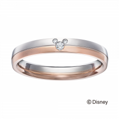 米奇與米妮系列雙色滾圈結婚對戒