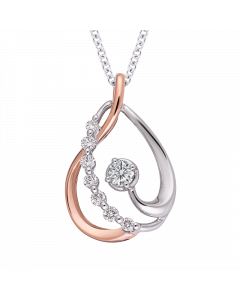 優雅系列Ⅴ 18K金 玫瑰金 輕奢鑽石項鍊