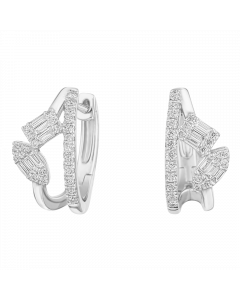 幾何交響 18K金  垂墜耳環