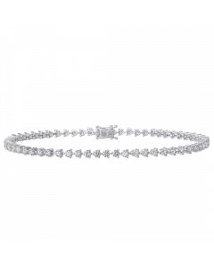 凝曜系列Ⅲ 18K金 奢華鑽石手鍊