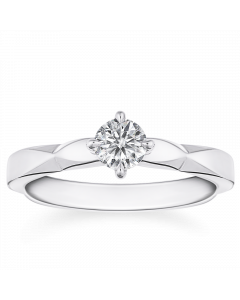 Kiss系列-吻 18K金 愛心鑽戒