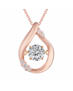 愛在心中  18K金 愛心鑽石項鍊