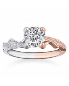 花冠 18K金 花款鑽戒