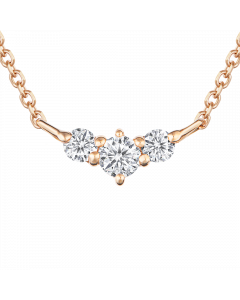 甜心 18K金 心型輕珠寶鑽石項鍊