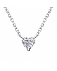 心甜 18K金 心型輕珠寶鑽石項鍊