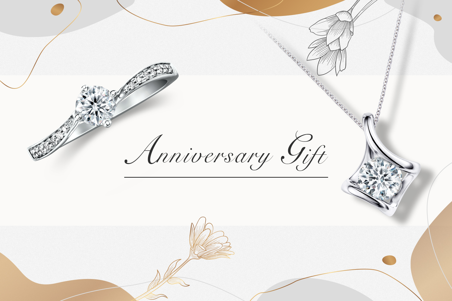 週年禮物送什麼好？推薦頂級鑽石戒指與鑽石項鍊讓愛情閃閃發亮！